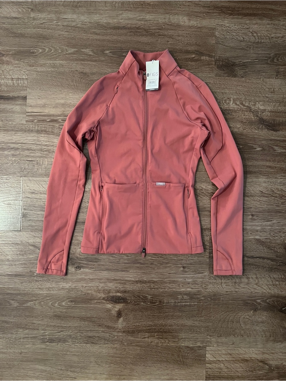 FIGS Contour Knit Scrub Jacket - Mauve
Size Small